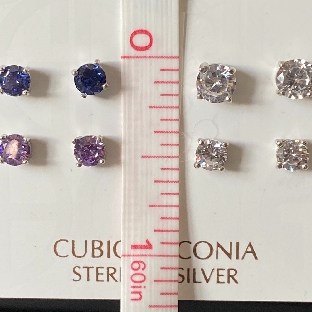 Giani Bernini 4mm/5mm Stud Earrings - Picture 7 of 7